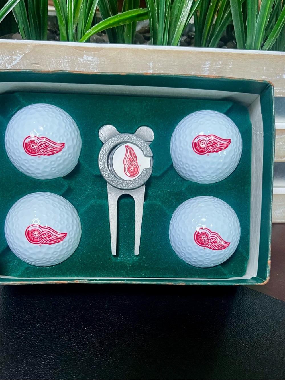 LINKSWALKER NHL Detroit Red Wings Golf Balls & Divot Set